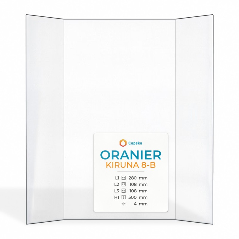 Vitre Oranier KIRUNA 8-B - Verre Prismatique pour insert