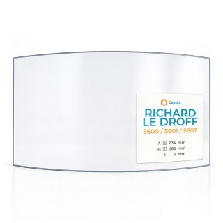 Richard Le Droff 5600-5602 Curved Fireplace Glass - Capska