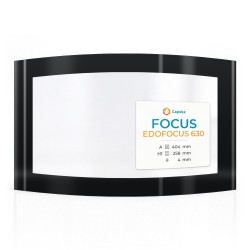 Vitre Focus EDOFOCUS 630 / 631 - Verre Courbe latéral sérigraphié pour poêle à bois