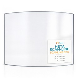 Heta Scan-Line SCANLINE GT15 Glas - in sich gebogenes Kaminglas für Kaminofen