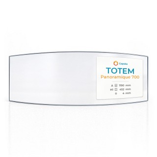Totem PANORAMIQUE 700 Glas - Kaminglas für Kaminofen