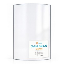 Vitre Dan Skan DANOS - Verre Courbe pour poêle à bois
