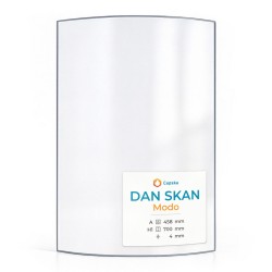 Dan Skan MODO Glass - Curved glass panel for wood burning stove