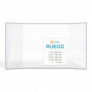 Ruegg SPARFLAMM (1992) Glas - Prismatisch Kaminglas