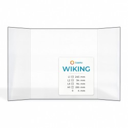 Wiking TRAE Glass - Prismatic glass panel for fireplace insert