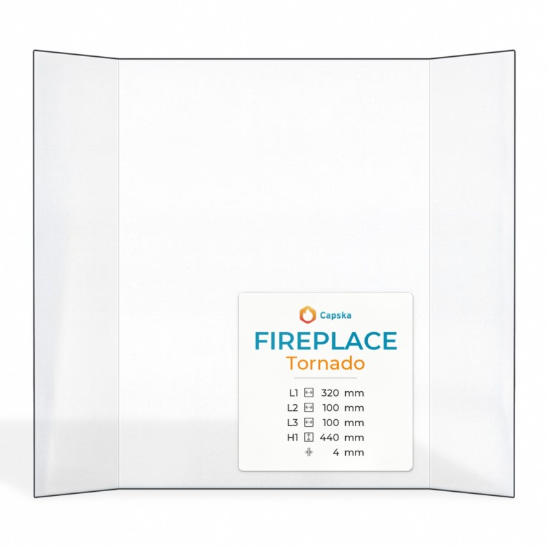 Prismatic Glass Replacement for Fireplace Tornado Insert - Capska