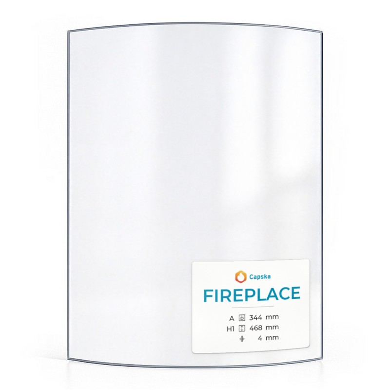 Vetro Fireplace 344X468 - Vetro Curvo per Stufa a Legna