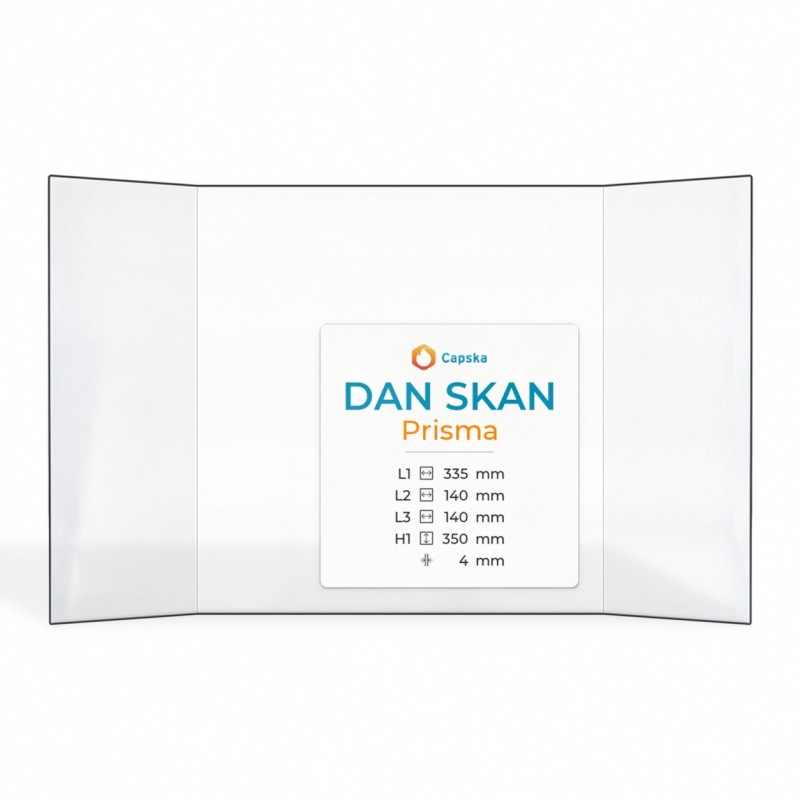 Vitre Dan Skan PRISMA - Verre Prismatique pour poêle à bois