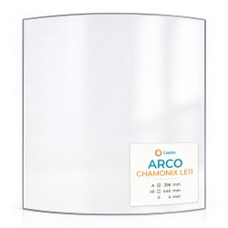 Vitre Arco CHAMONIX LE11 - Verre Courbe pour poêle à bois