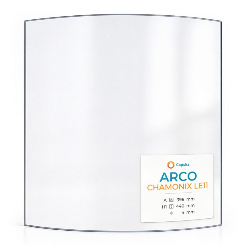 Arco CHAMONIX LE11 Glass - Curved Panel for Wood Burning Stove