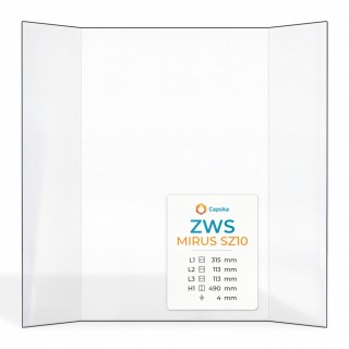 Vetro ZWS MIRUS SZ 10 - Vetro Prismatico per stufa a legna