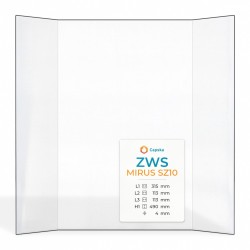 Vitre Zws MIRUS SZ10 - Verre Prismatique pour poêle à bois