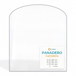 Vitre Panadero CANTABRIA - Verre Rectangle cintré pour poêle à bois