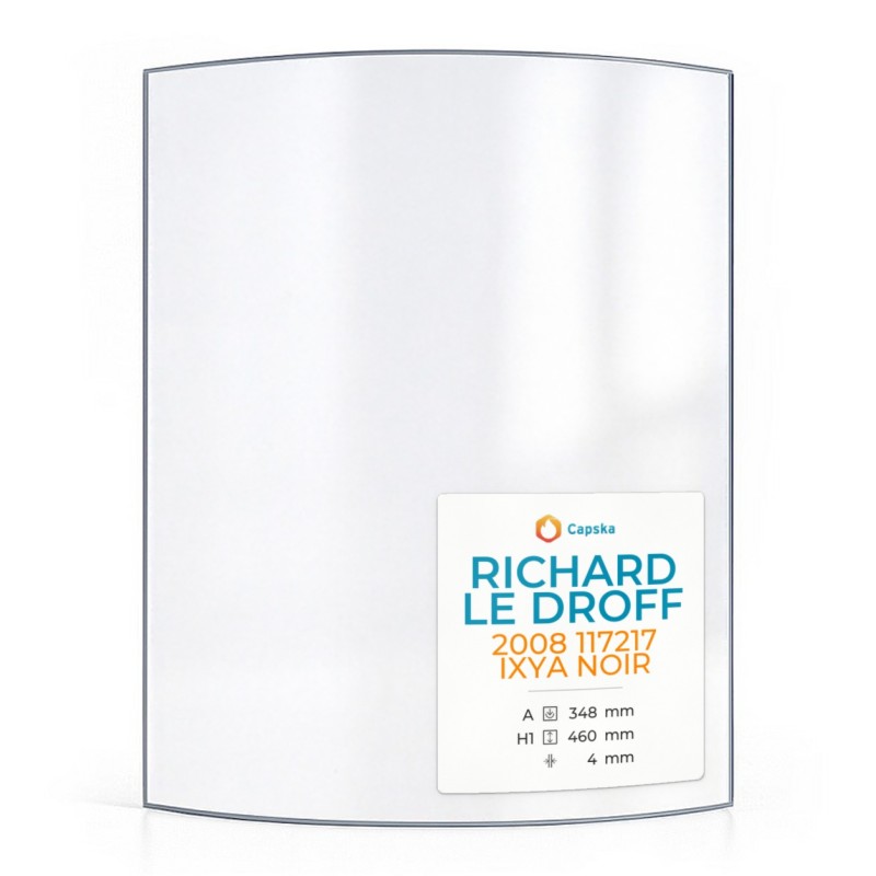 Vetro Richard Le Droff 2008 117217 IXYA NOIR - Vetro Curvo per stufa a legna