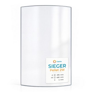 Vetro Sieger PELLET 2W - Vetro Curvo per stufa a legna