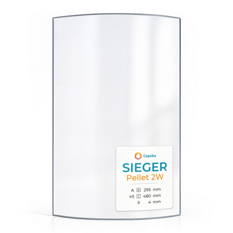 Vetro Sieger PELLET 2W - Vetro Curvo per stufa a legna