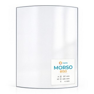 Vitre Morso 8150 - Verre Courbe pour poêle à bois