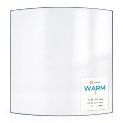 Warm 3 Glas - in sich gebogenes Kaminglas für Kaminofen