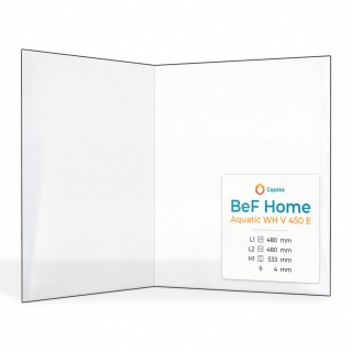 Bef Home AQUATIC WH V 450 E Glas - Gefaltet Kaminglas