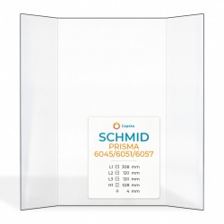 Schmid PRISMA 6045/6051/6057 Glass - Prismatic glass panel for fireplace insert