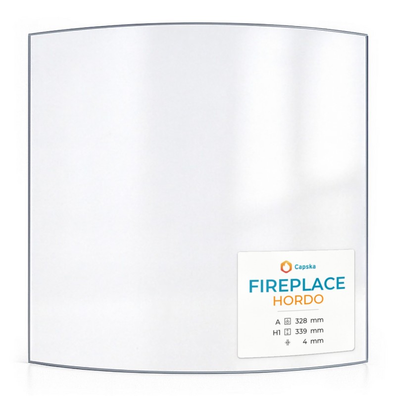 Fireplace HORDO Glass - Curved Glass Panel for Wood Burning Stove