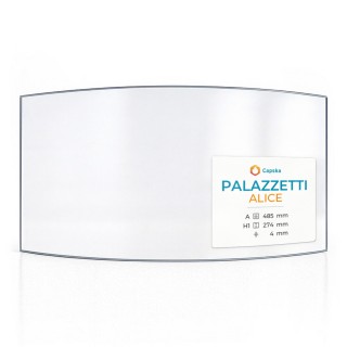 Palazzetti ALICE Glass - Curved Panel for Wood Burning Stove