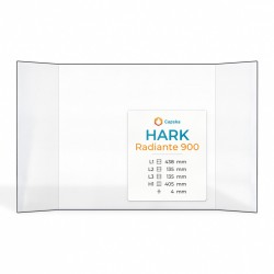 Vitre Hark RADIANTE 900 - Verre Prismatique pour insert