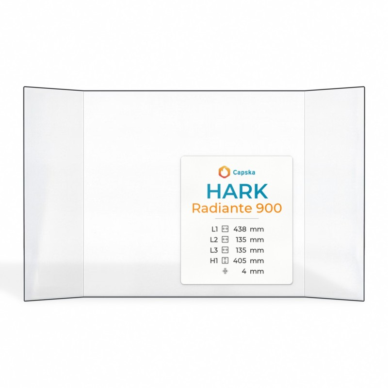 Vitre Hark RADIANTE 900 - Verre Prismatique pour insert