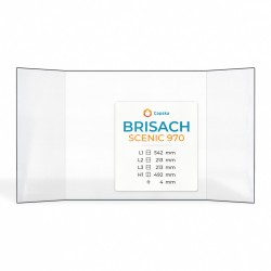 Brisach SCENIC 970 Glas - Prismatisch Kaminglas für Kaminofen