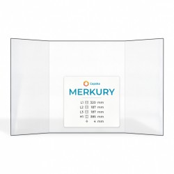Vetro Merkury 105 - Vetro Prismatico per stufa a legna
