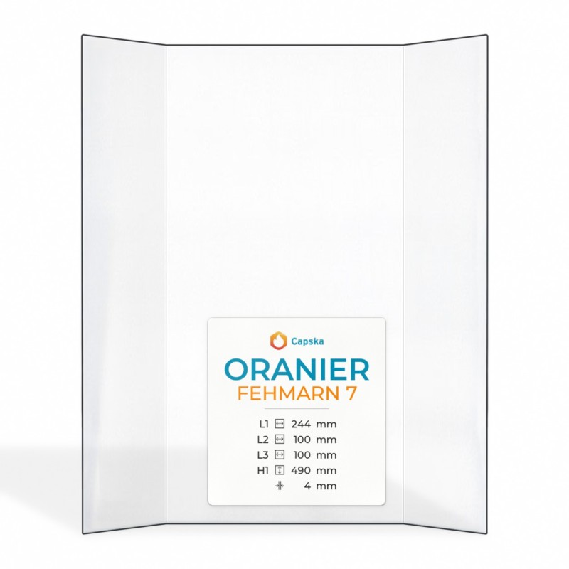 Oranier FEHMARN 7 Glass - Prismatic Panel for Wood Burning Stove