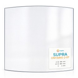 Supra ONTARIO 2-07 Glass - Curved glass panel for wood burning stove