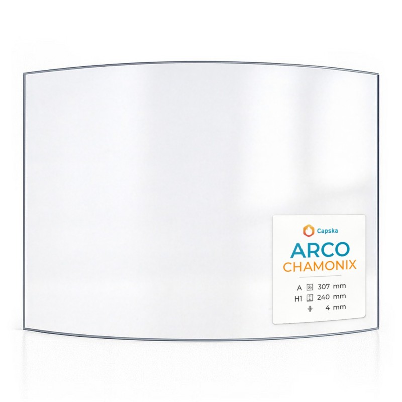 Vitre Arco Chamonix 307x240 mm - Verre Courbe - Capska