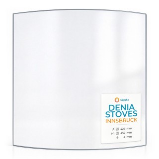 Denia Stoves INNSBRUCK Glass - Curved Panel for Wood Burning Stove