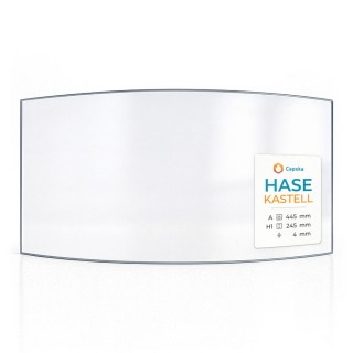 Hase KASTELL Glas - Hitzebeständiges Kaminglas