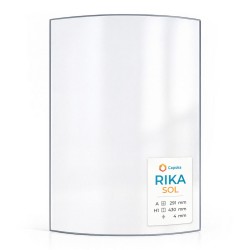 Rika SOL Glass (2019) - Curved glass panel for wood burning stove