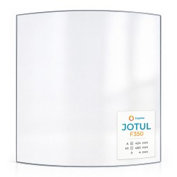 Vitre de rechange Jotul F350 - Verre courbe 424 x 460 mm