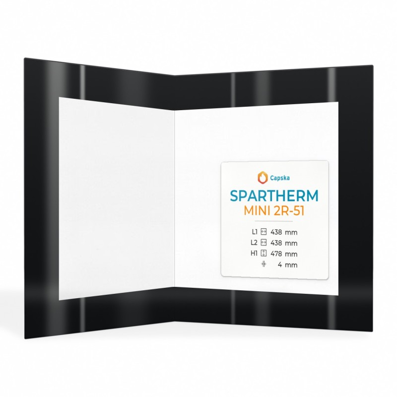 spartherm Mini 2R-51 Folded Glass with screen Print - Capska