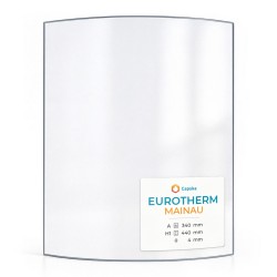 Vitre Eurotherm MAINAU - Verre Courbe pour poêle à bois