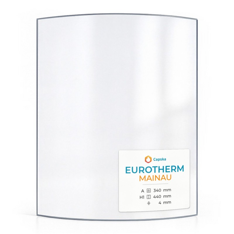 Eurotherm MAINAU Glass - Curved Glass Panel for Stoves