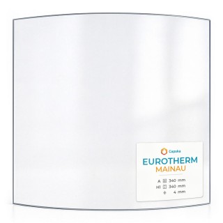 Vetro Eurotherm MAINAU curvo per stufa a legna
