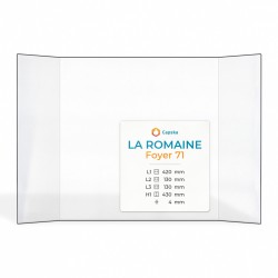Vetro La Romaine FOYER 71 - Vetro Prismatico per inserto per caminetto