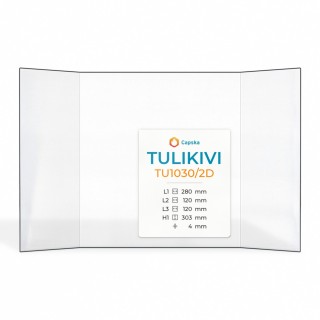 Tulikivi TU1030/2D Glas - Prismatisch Kaminglas