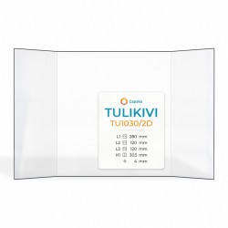 Vetro Tulikivi TU1030/2D - Vetro Prismatico per stufa a legna