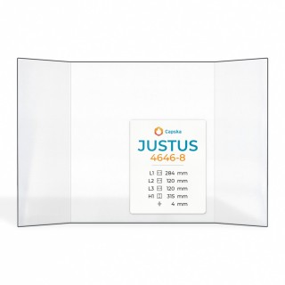 Vetro Justus 4646-8 - Vetro Prismatico per stufa a legna