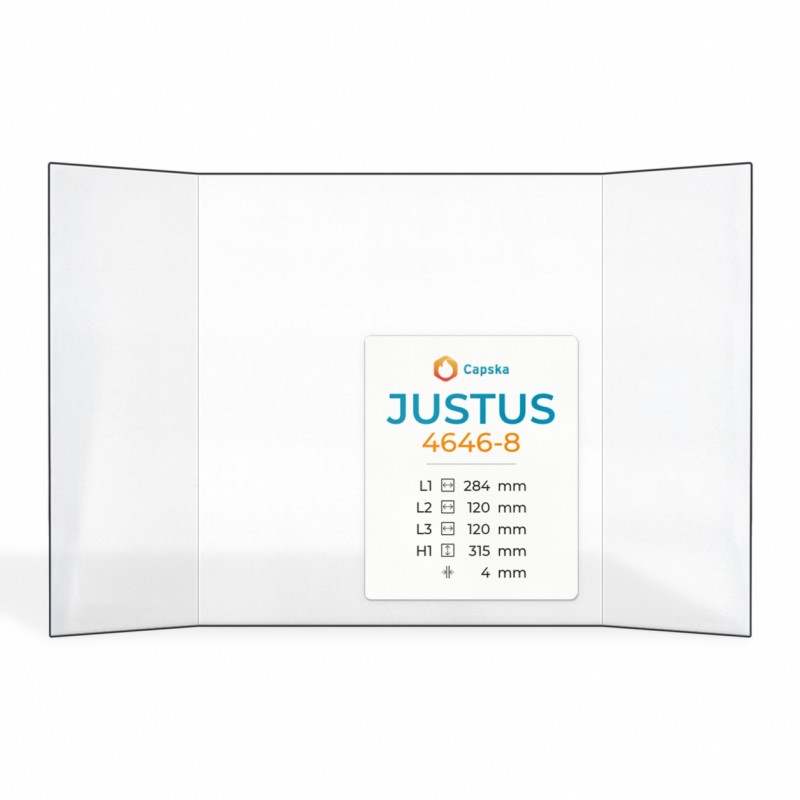 Vetro Justus 4646-8 - Vetro Prismatico per stufa a legna
