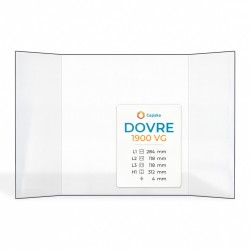 Dovre 1900 VG Glass - Prismatic glass panel for fireplace insert