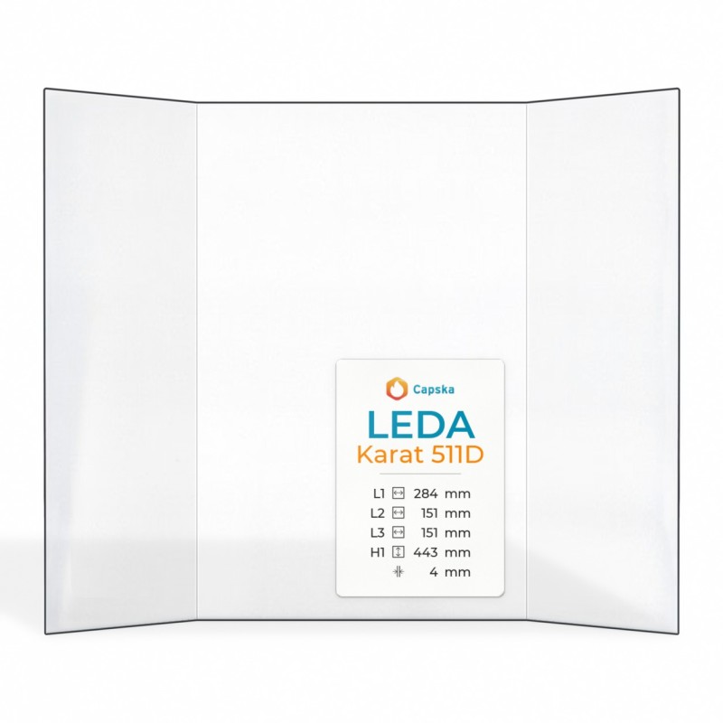 Vitre Leda KARAT 511D - Verre Prismatique pour insert