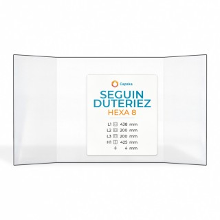 Seguin Duteriez HEXA 8 Glass - Prismatic Fireplace Insert Panel