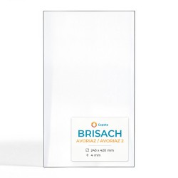 Brisach AVORIAZ / AVORIAZ 2 Glass - Rectangular glass panel for pellet stove